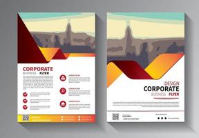 flyer template modern design for annual report vector