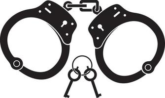 Illustration of a Police Handcuffs vector