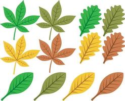 Leaves Icon Set vector