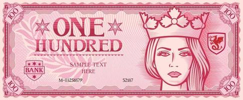 One Hundred Banknote vector