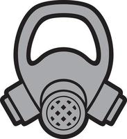 Gas mask Gray vector