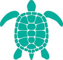 icono de tortuga en color vector