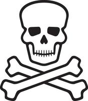 Skull with Crossed Bones vector