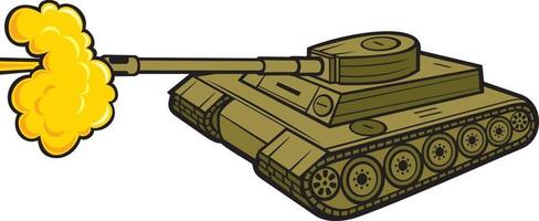 Army Tank Attack vector