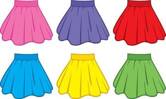 Skirt Collection Set vector