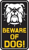 Beware of Dog vector