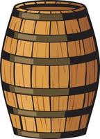 Old Wooden Barrel vector