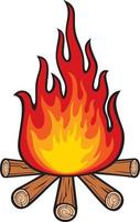 Campfire Icon Design vector