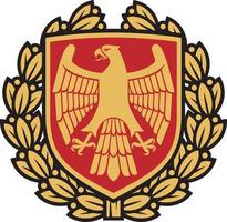 escudo de armas del águila vector