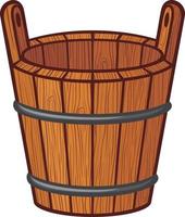 Old Wooden Bucket vector