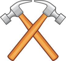 Crossed Hammer Design vector