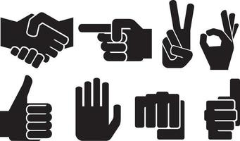 Human Hands Sign Collection vector