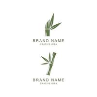 Bamboo Logo Template vector icon illustration design