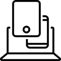 icono de línea para dispositivos vector