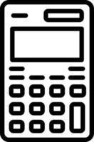 Line icon for calculator vector