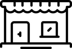 Line icon for shop vector
