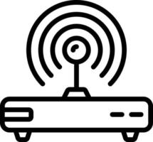 Line icon for wifi vector