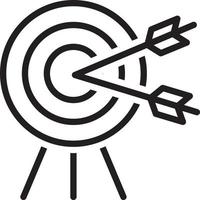Line icon for target vector