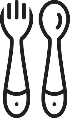 Line icon for spoon