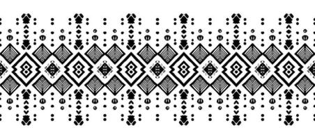 Ikat seamless pattern. Tribal art print. Chevron vector