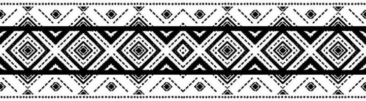 Ikat seamless pattern. Tribal art print. Chevron vector