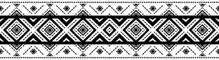 Ikat seamless pattern. Tribal art print. Chevron vector