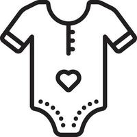 Line icon for body suit vector