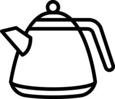 Line icon for kettle vector