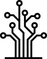 Line icon for tree vector