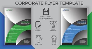 Corporate Business Flyer Template Design For Your Promotional Business With Eye Catching Design vector