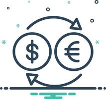 Mix icon for money vector