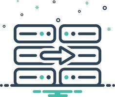 icono de mezcla para duplicar vector