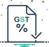 icono de mezcla para gst vector