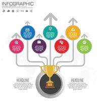 Business Infographics for workflow layout, banner, diagram, number options, step up options, web design. vector