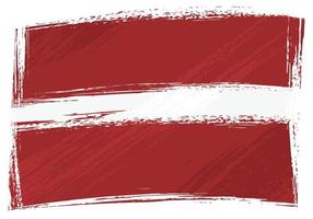 Grunge Latvia flag vector