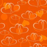 valentine seamless hearts pattern vector illustration