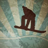 snowboard en azul vector