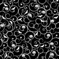 Halloween seamless pattern background vector illustration