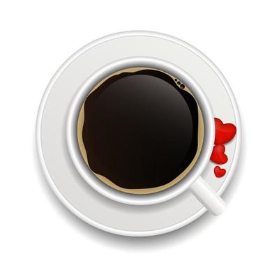 coffee invitation background vector illustration