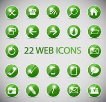 Shine glossy computer icon vector illustration