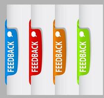 Stickers on the edge of the page vector illustration