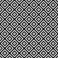 Black and White Hypnotic Background Seamless Pattern. vector