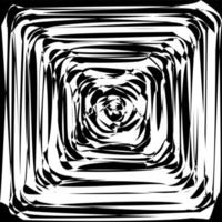 Black and White Hypnotic Background. Vector Illustration.