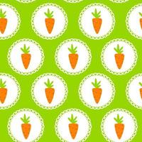 Carrot Seamless Pattern Background Vector Illustration