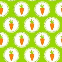 Carrot Seamless Pattern Background Vector Illustration