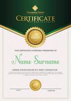 Certificate template with luxury and elegant texture modern pattern, diploma, Vector illustration