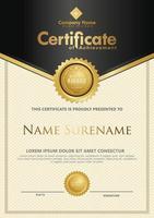 Certificate template with luxury and elegant texture modern pattern, diploma, Vector illustration