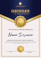 Certificate template with luxury and elegant texture modern pattern, diploma, Vector illustration