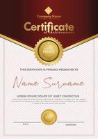 Certificate template with luxury and elegant texture modern pattern, diploma, Vector illustration