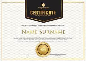 Modern certificate template vector